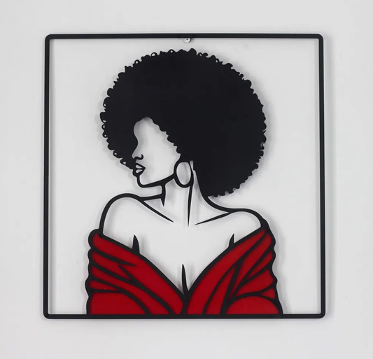Afro Bohemian Metal Wall Art